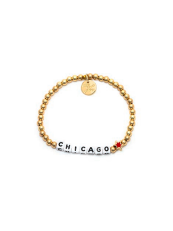 Little Words Project Chicago LWP Gold Bracelet