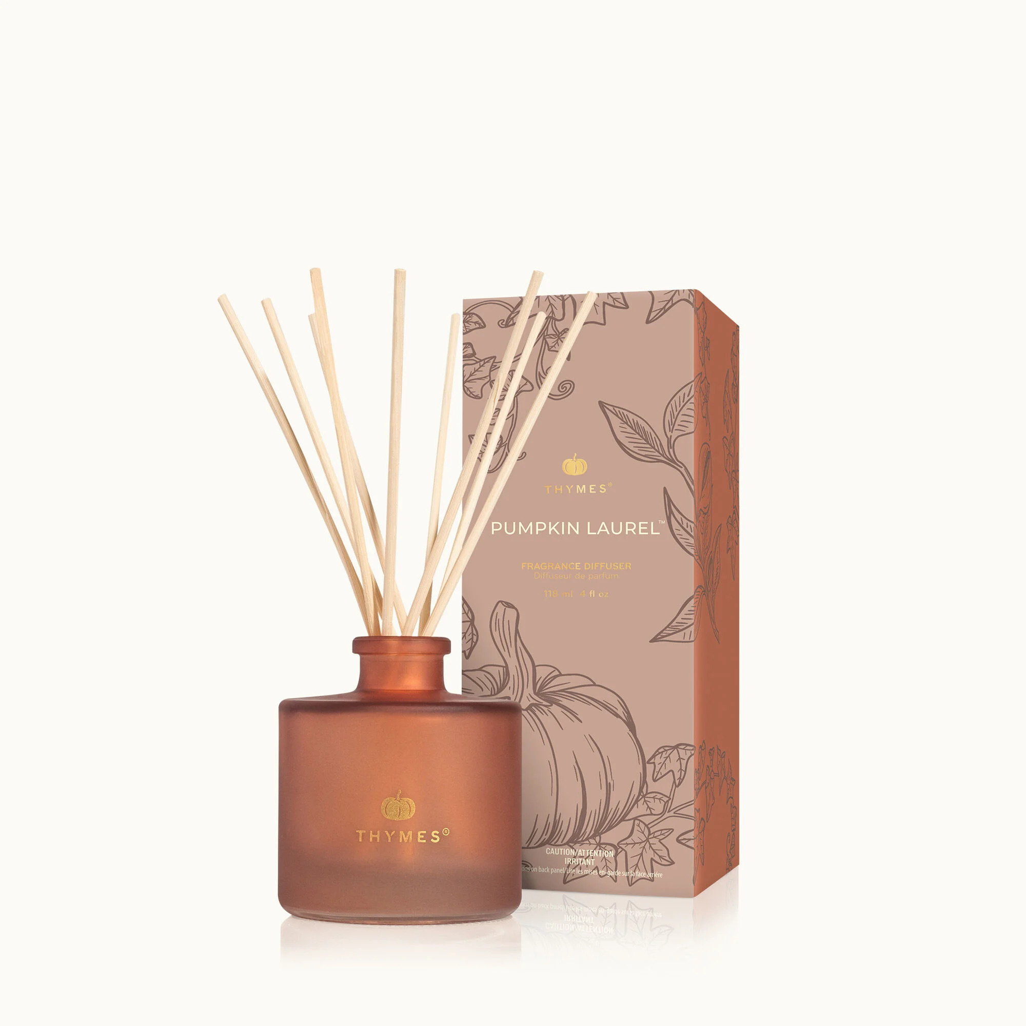 Thymes Pumpkin Laurel 4 oz Petite Diffuser