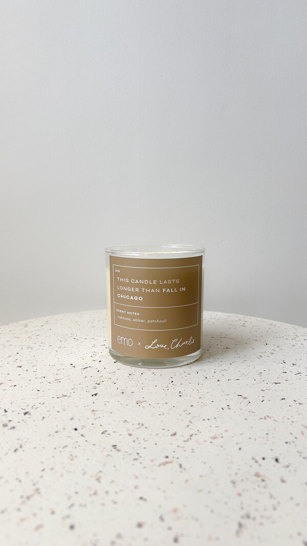 Love, Charlie Merch This Candle Lasts Longer Than Fall in Chicago