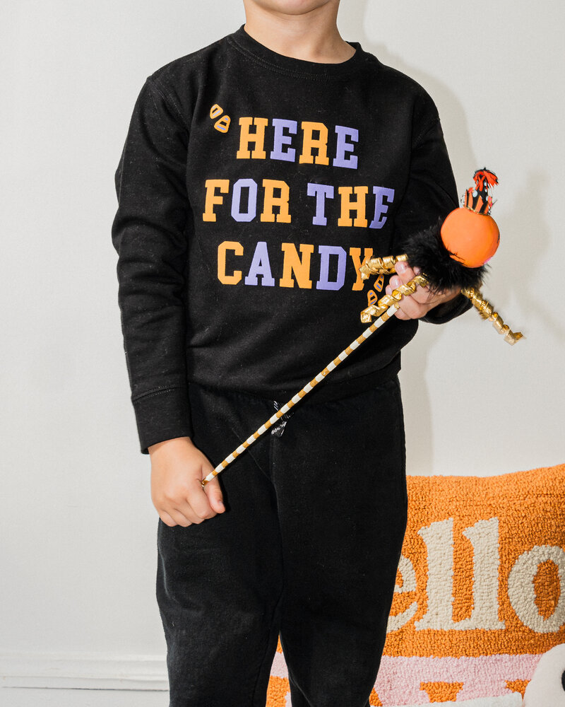 Love, Charlie Merch Here For The Candy Kids Sweatshirt