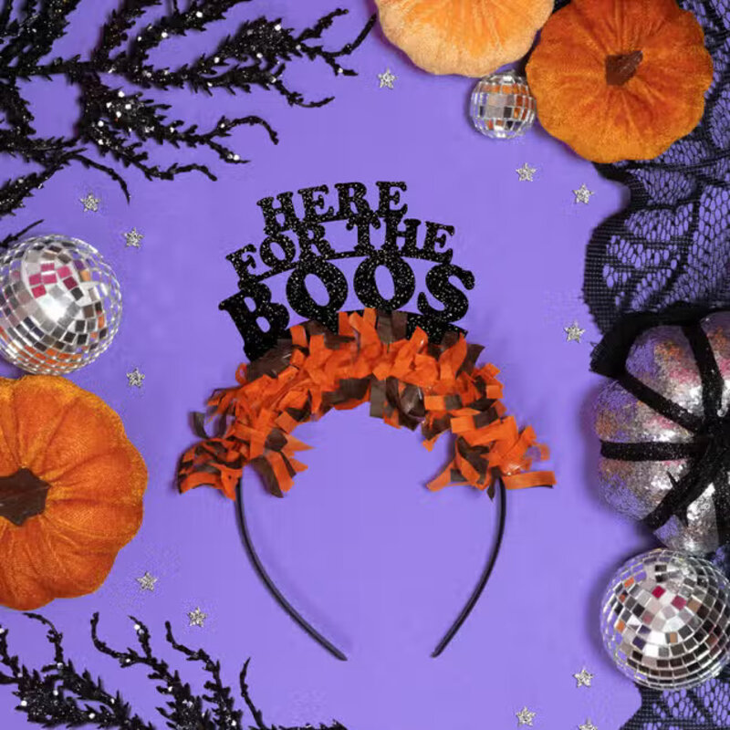 Here for the Boos Party Crown