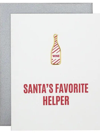 Chez Gagne Santa's Favorite Helper Greeting Card