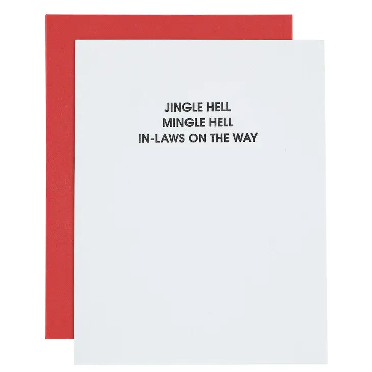 Chez Gagne Jingle Hell Greeting Card