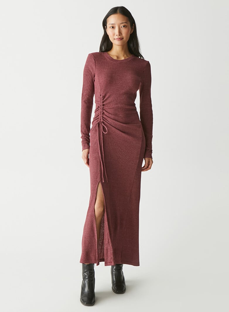 Michael Stars Ilia Ruched Tie Maxi