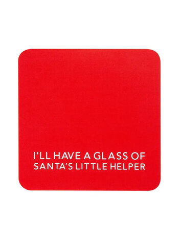 Pretty Alright Goods Santa Helper Coaster