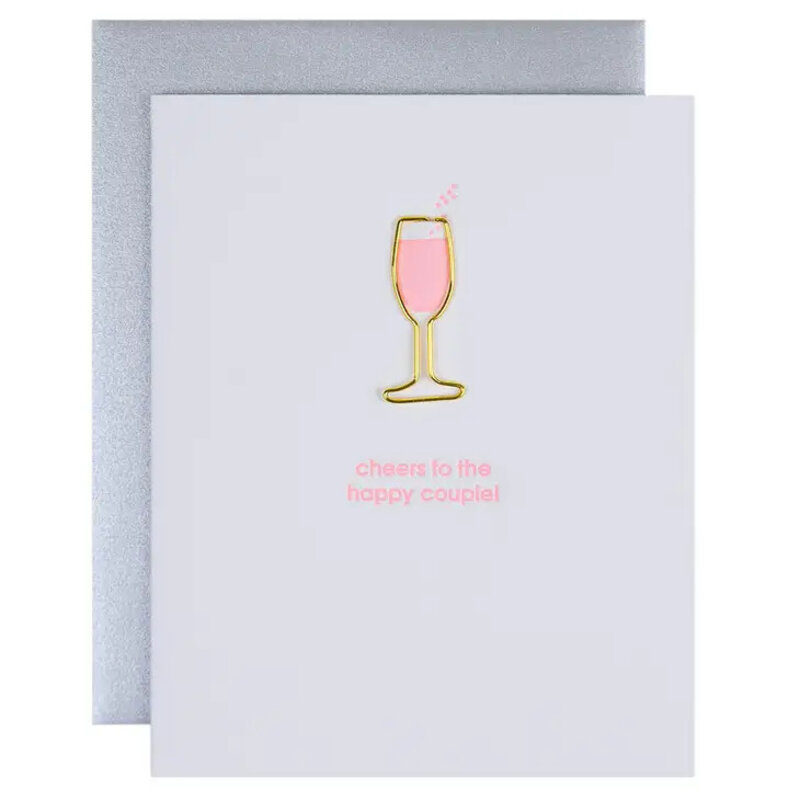 Chez Gagne Cheers to the Happy Couple Card
