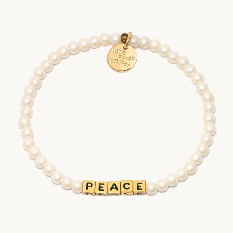 Little Words Project Peace Gold Letter LWP Bracelet