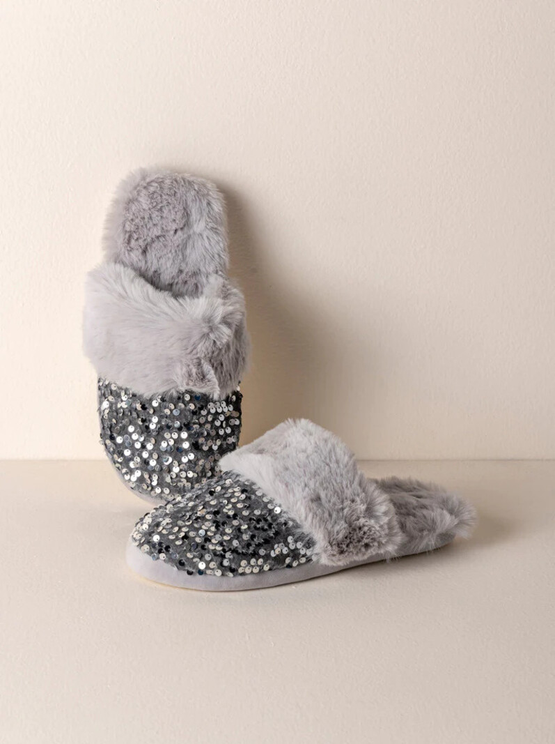 Shiraleah Fiesta Slipper Silver L/XL