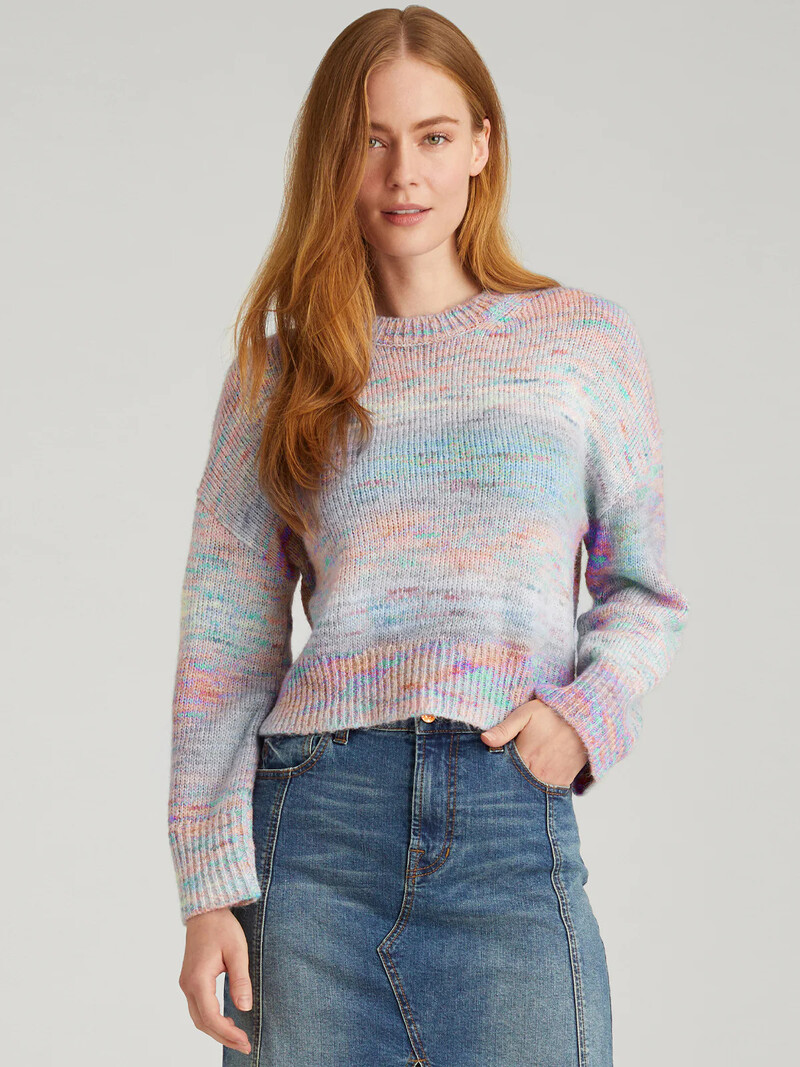 525 Sweaters Liyan Space Dye Crew Pullover