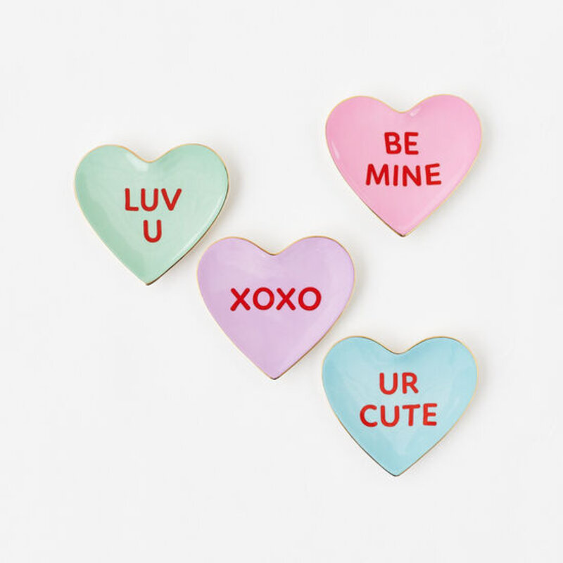 One Hundred 80 Degrees Conversation  Heart Trinket Dish
