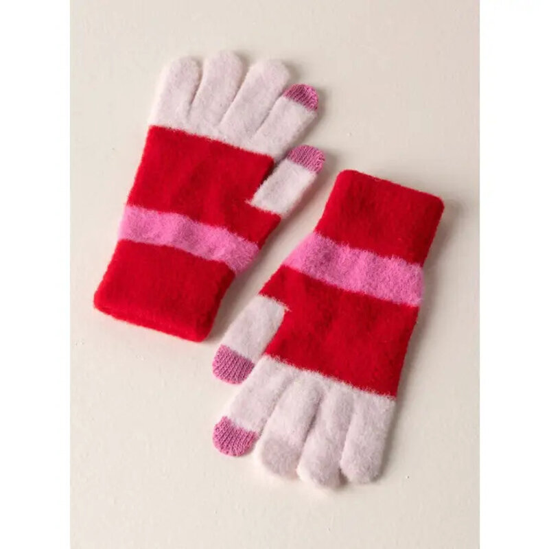 Shiraleah Holis Touchscreen Gloves Red