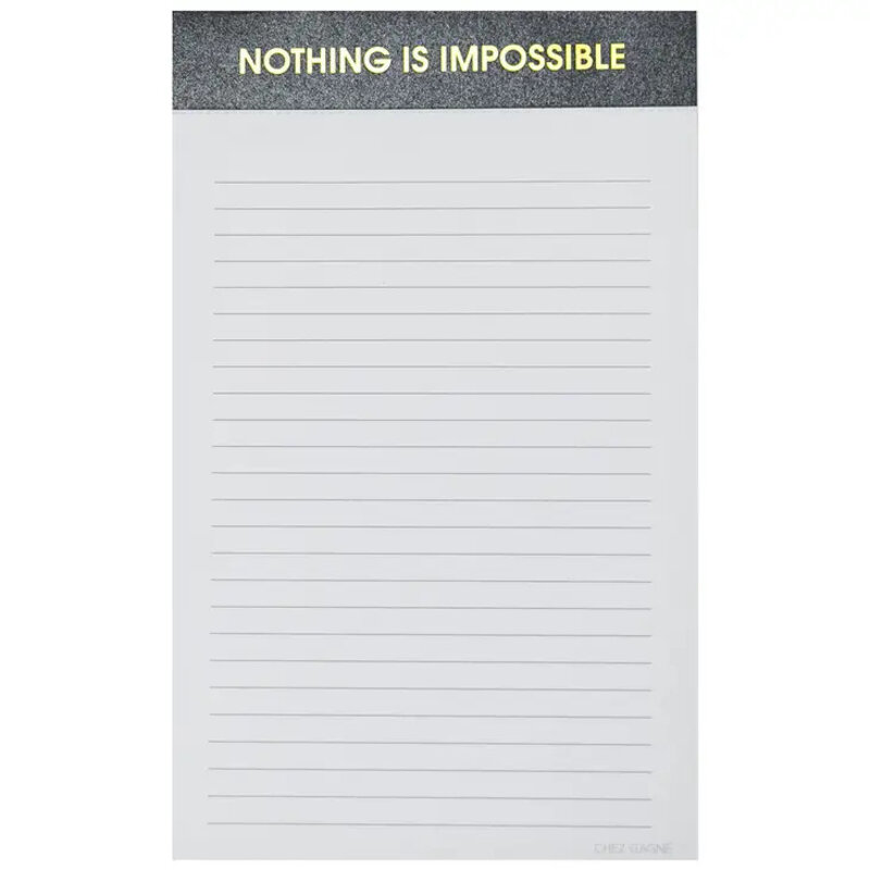 Chez Gagne Nothing Is Impossible Notepad