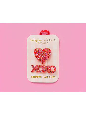 Taylor Elliott Designs Heart x XOXO Hair Clips