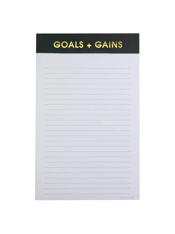 Chez Gagne Goals + Gains Notepad