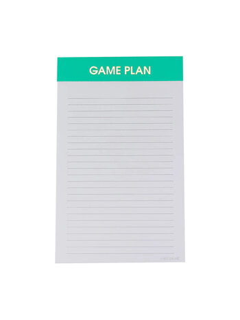 Chez Gagne Game Plan Notepad