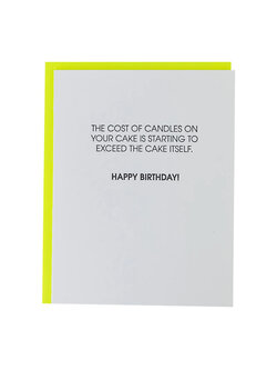 Chez Gagne Cost of Candles Card