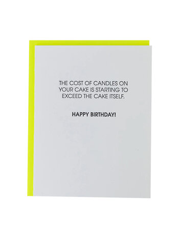 Chez Gagne Cost of Candles Card
