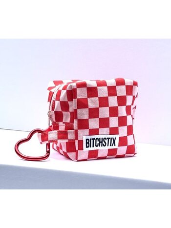 BITCHSTIX Checkered Cosmetic Pouch