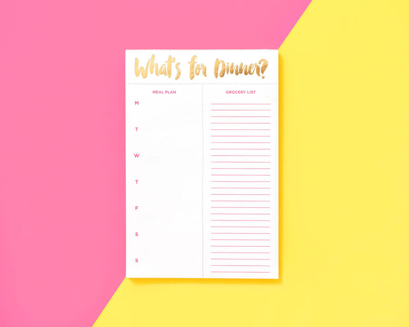 Taylor Elliott Designs Meal Planning Notepad