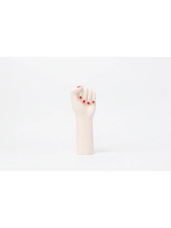 Girl Power Small White Vase