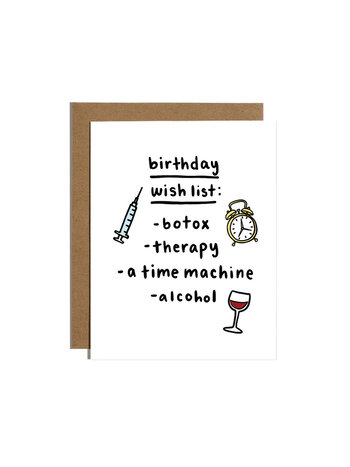 Brittany Paige Birthday Wishlist Card