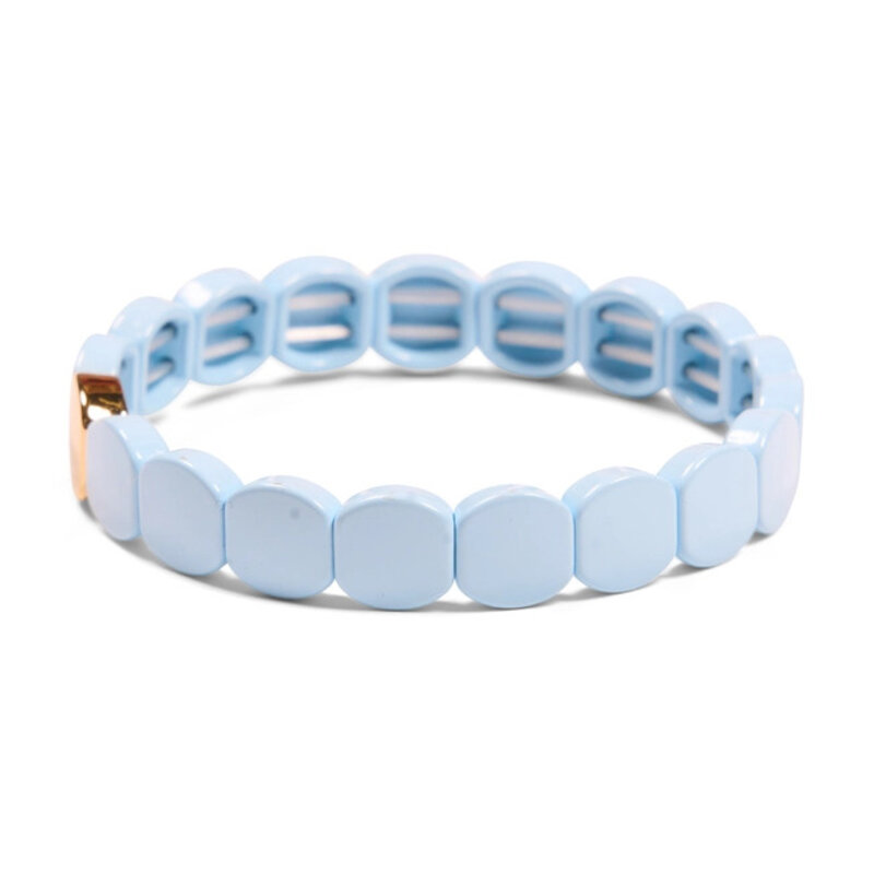 Daily Candy Sweet Tart Tile Bracelet-Snowcone Blue