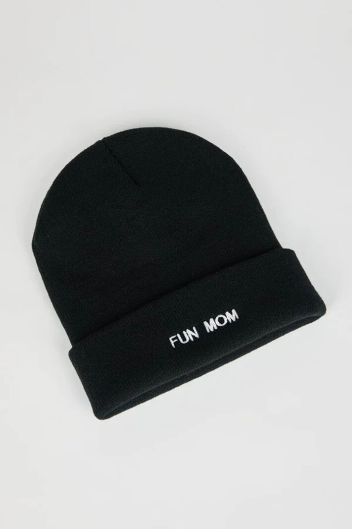 Intentionally Blank Fun Mom Beanie