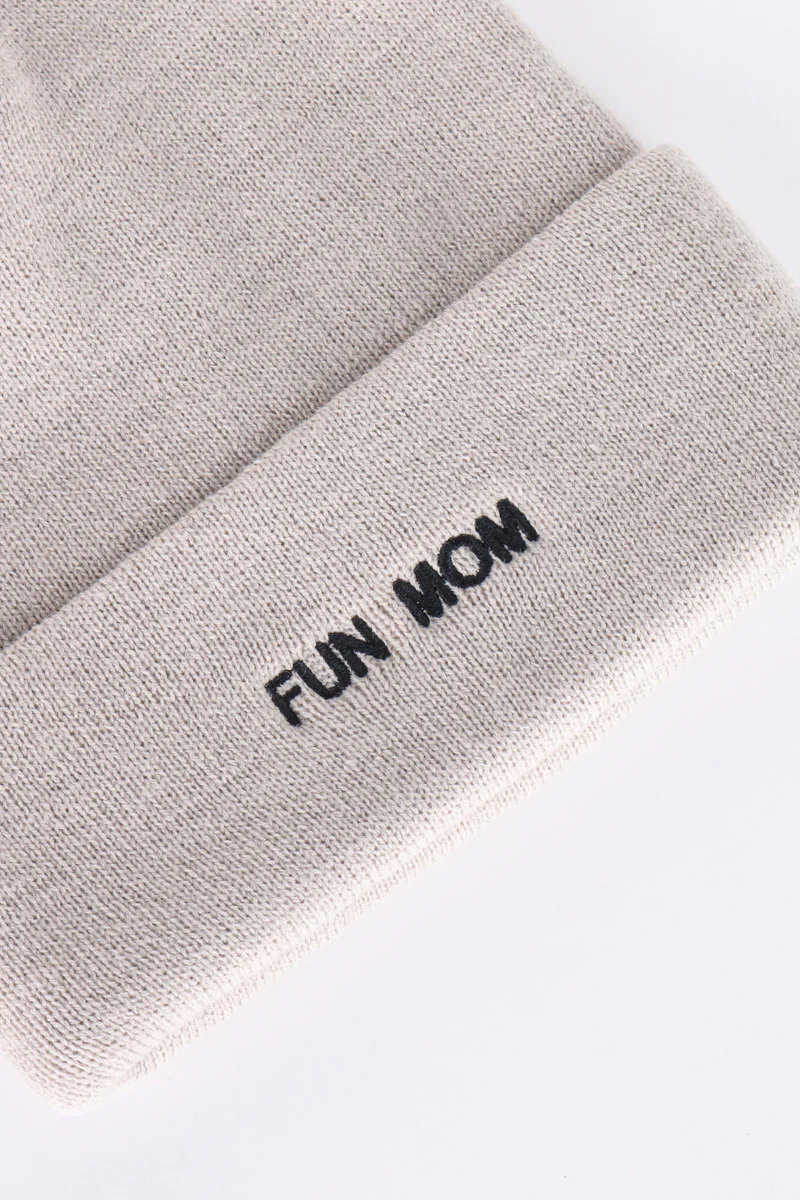 Intentionally Blank Fun Mom Beanie