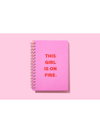 Taylor Elliott Designs This Girl is on Fire Notebook