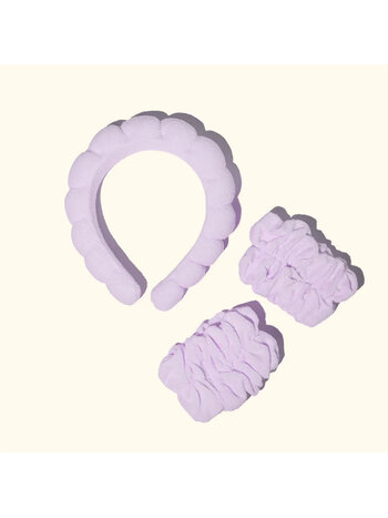 Musee Lavendar Headband + Wristband Set