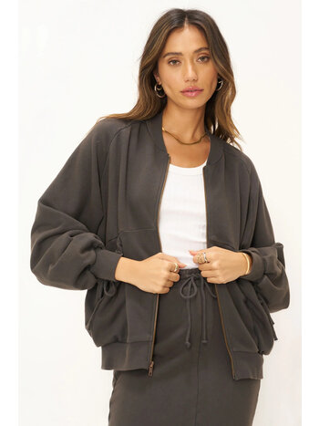 Project Social T Te Amo Zip Up Seamed Jacket