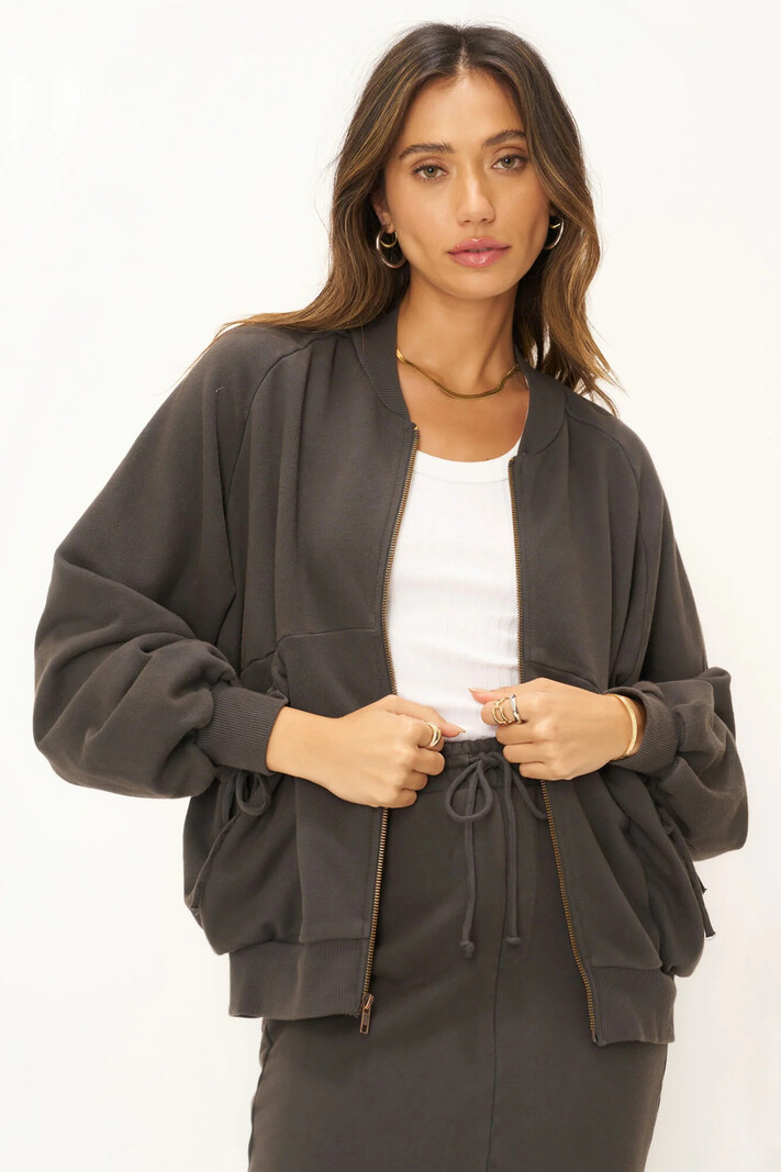 Project Social T Te Amo Zip Up Seamed Jacket