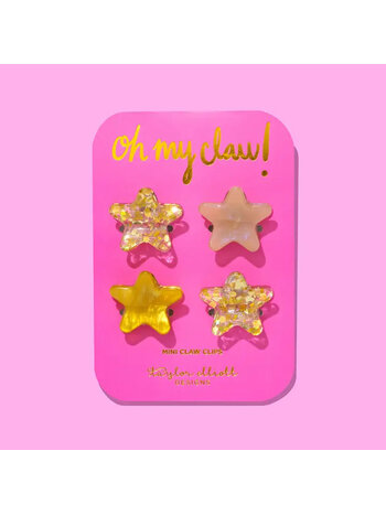 Taylor Elliott Designs Gold Confetti Mini Claw Clip