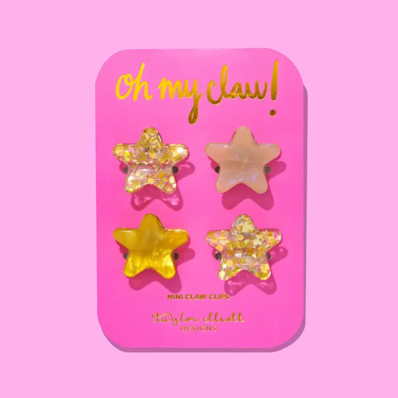 Taylor Elliott Designs Gold Confetti Mini Claw Clip