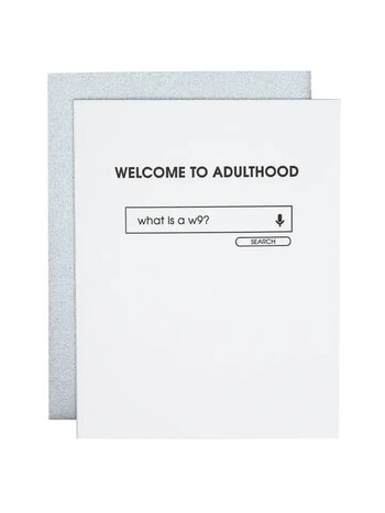 Chez Gagne Welcome To Adulthood Card