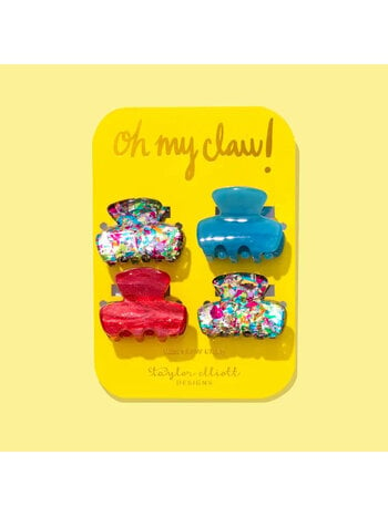 Taylor Elliott Designs Mini Claw Clips Colorful Confetti