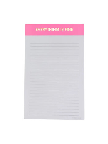 Chez Gagne Everything is Fine Notepad