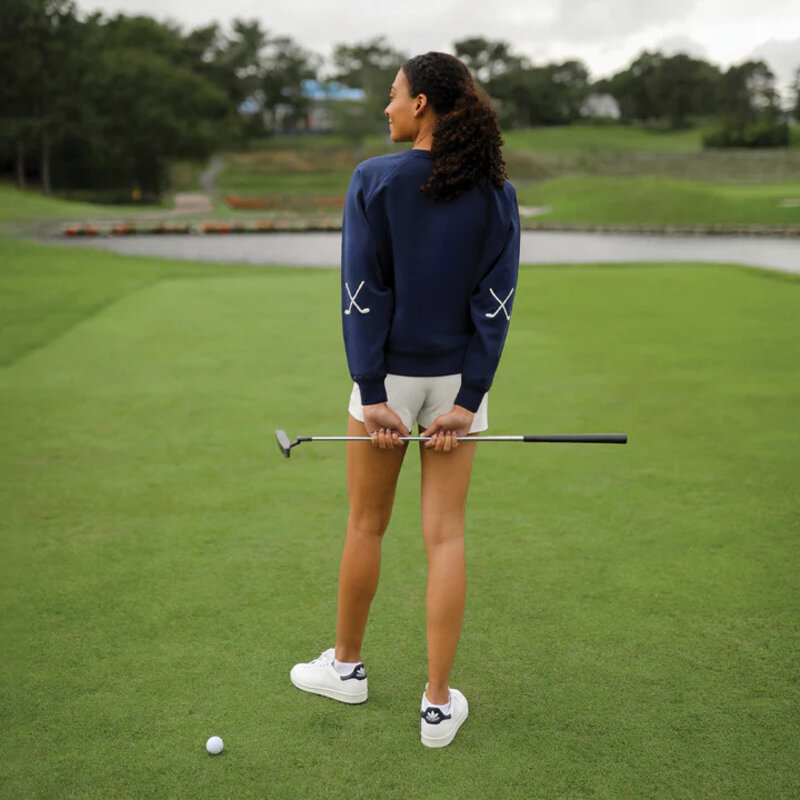 Ame & Lulu Golf Club Patches Sweatshirt