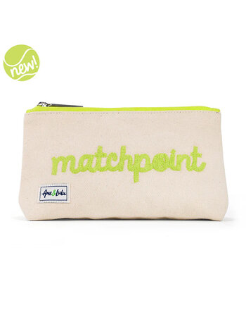 Ame & Lulu Matchpoint Stitched Brush It Off Cosmetic Case