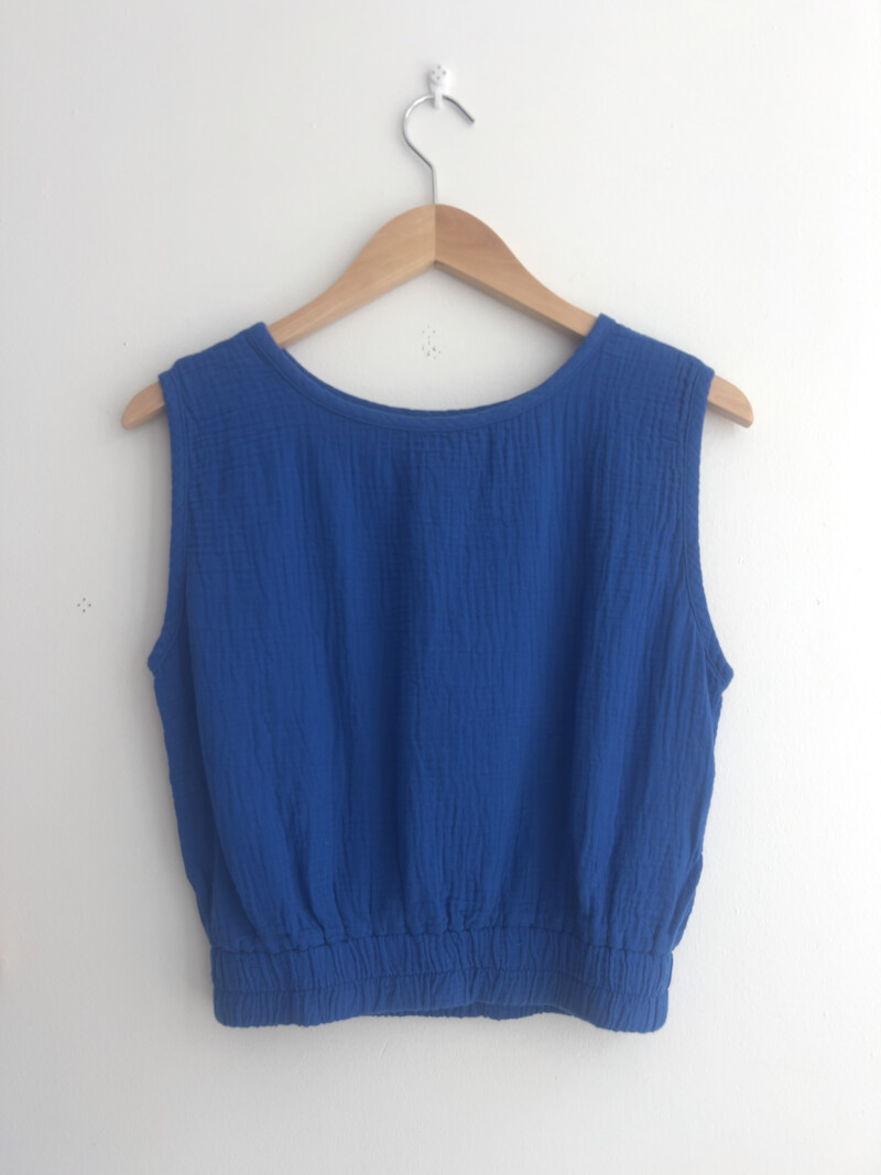 Bobi Crewneck Tank w/Elastic Hem