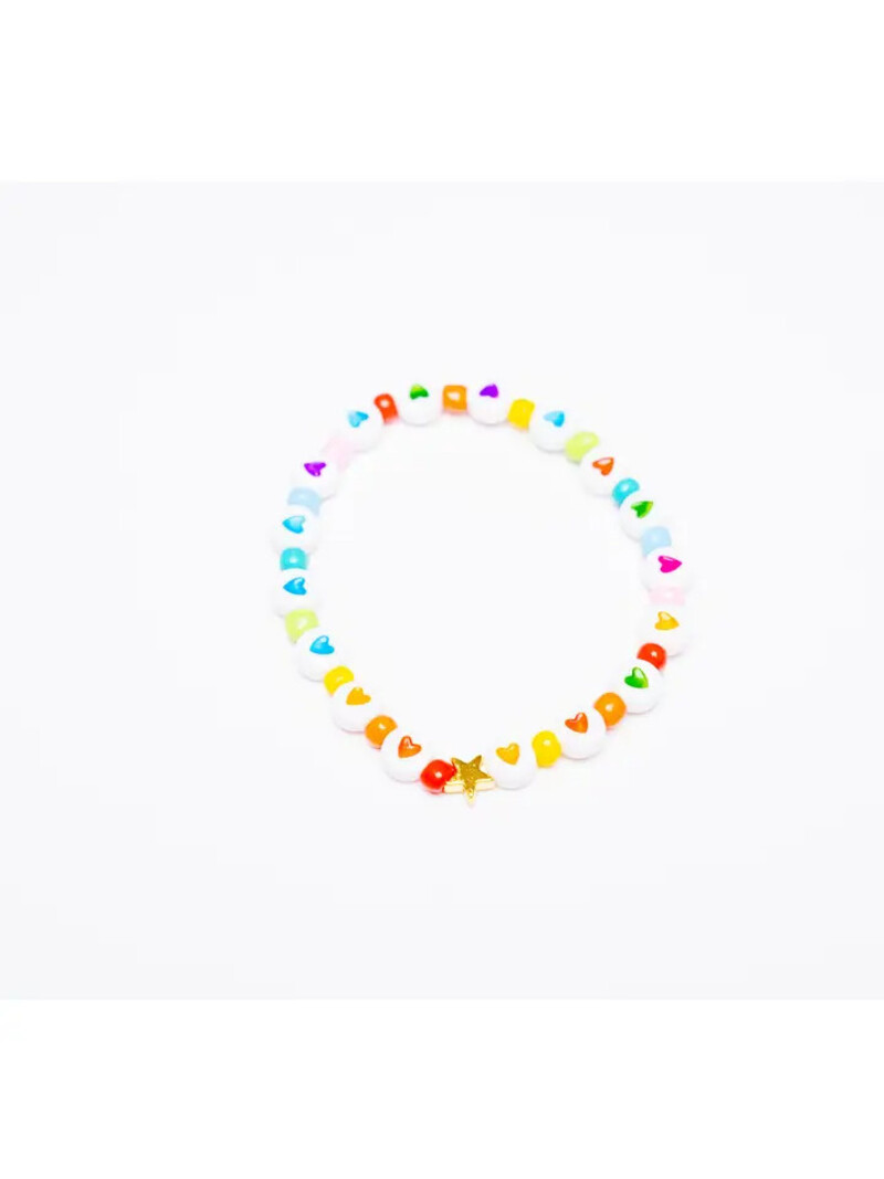 Daily Candy Rainbow Hearts Bracelet