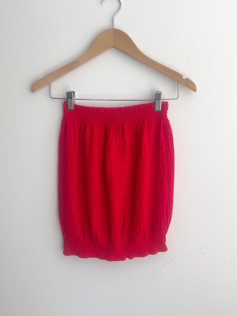 Bobi Smocked Hem Tube Top