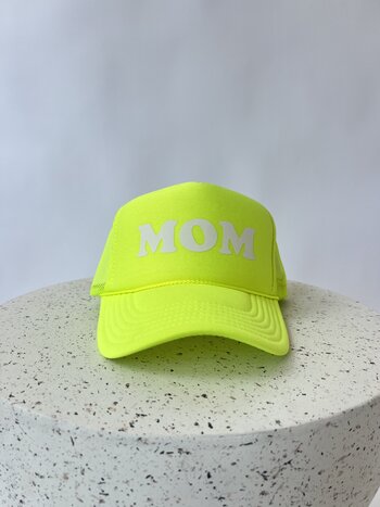 Rad Hat Society MOM Trucker Hat Neon Yellow