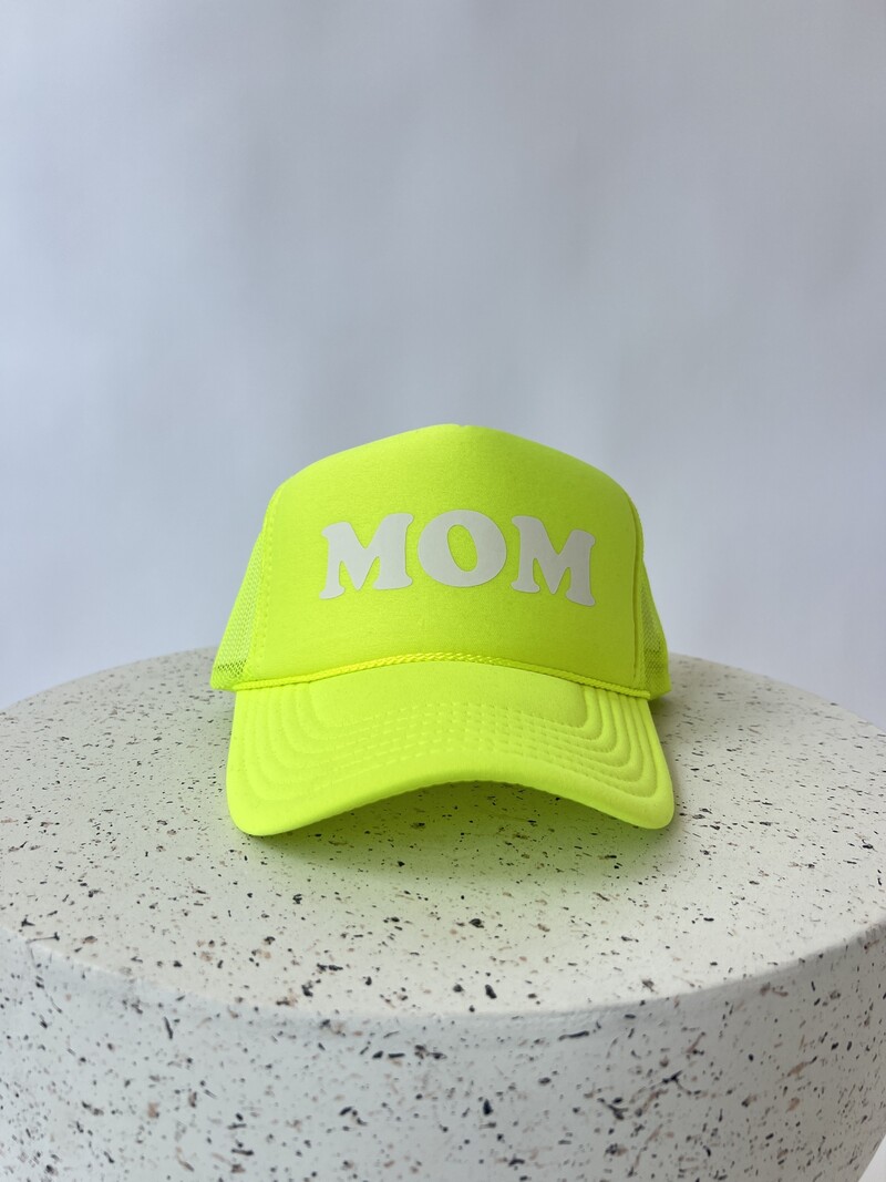 MOM Trucker Hat Neon Yellow