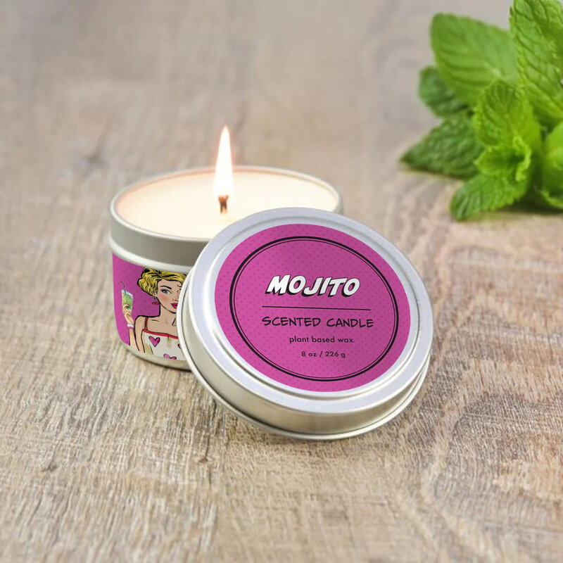 papersalt Pop Life Mojito Candle