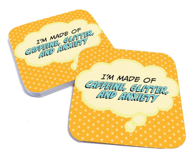 papersalt I'm Made of Caffeine Coasters