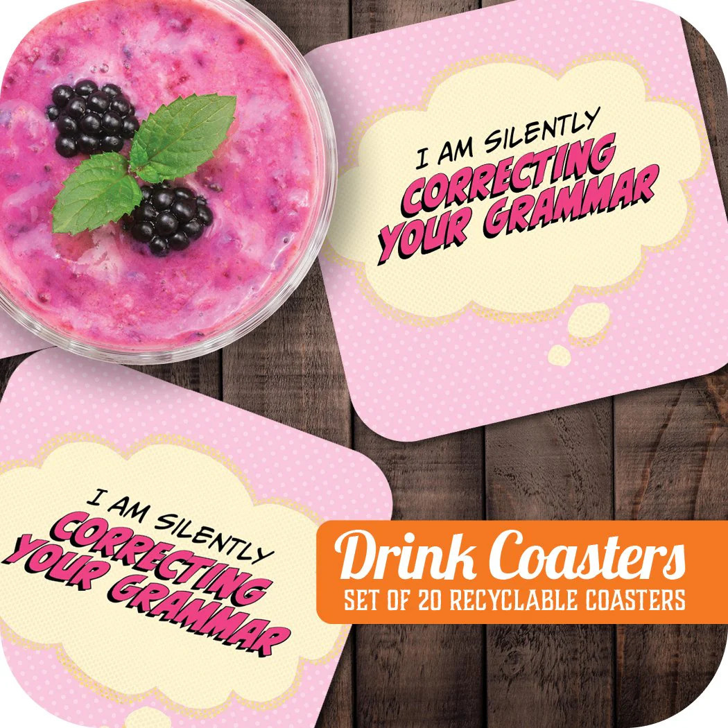 papersalt Grammar Coasters