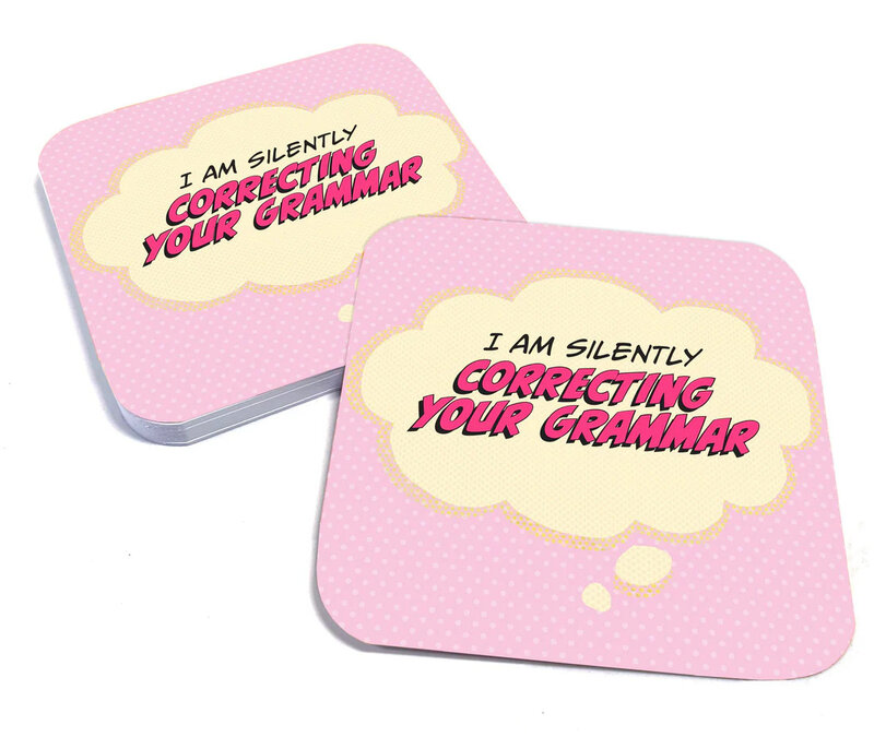 papersalt Grammar Coasters