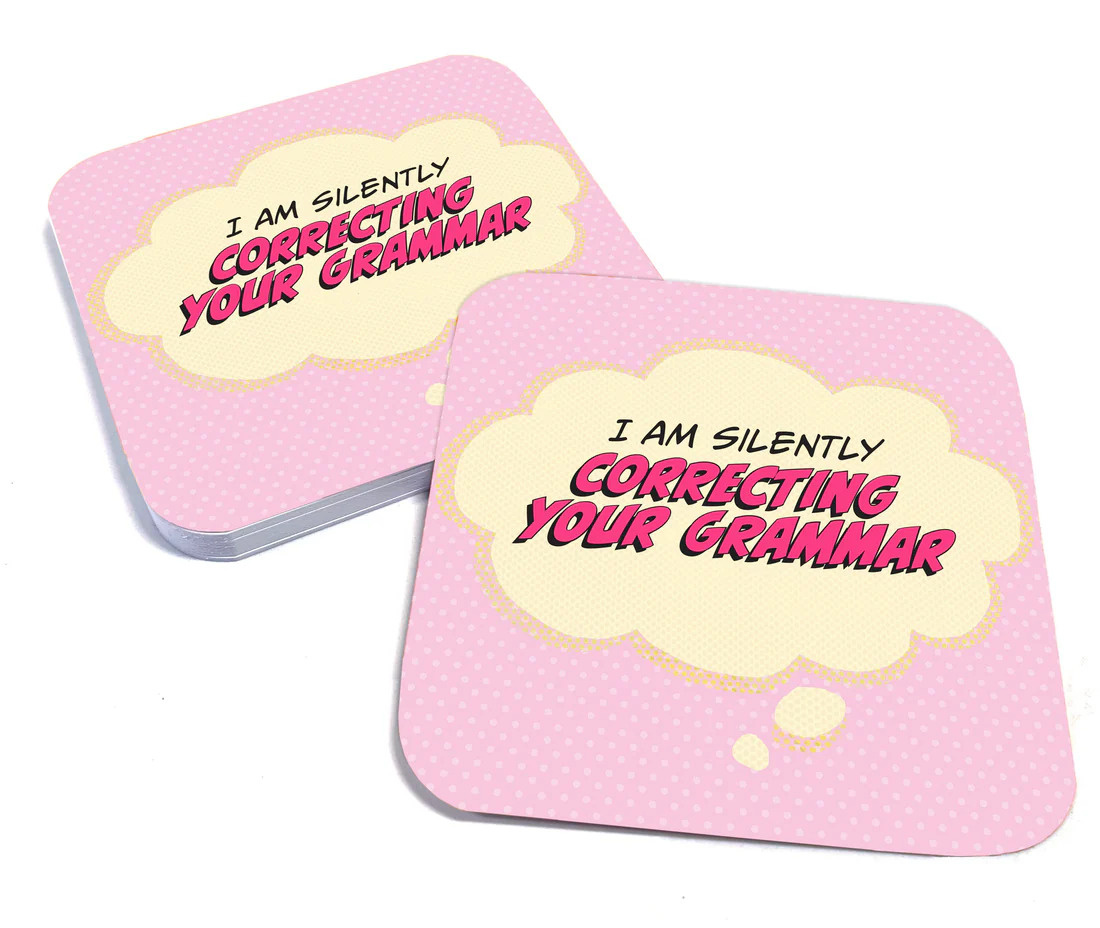 papersalt Grammar Coasters
