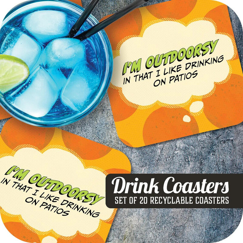 papersalt I'm Outdoorsy Coasters